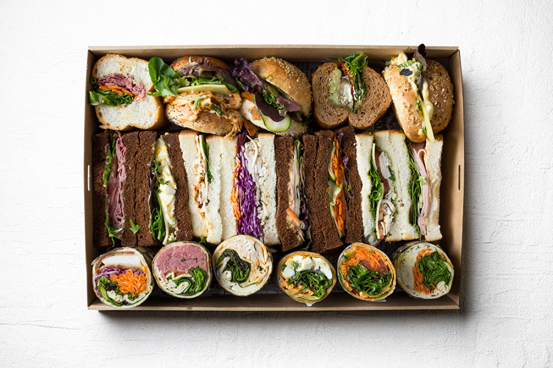Vegetarian Mix Sandwiches, Wraps & Rolls (per Person)