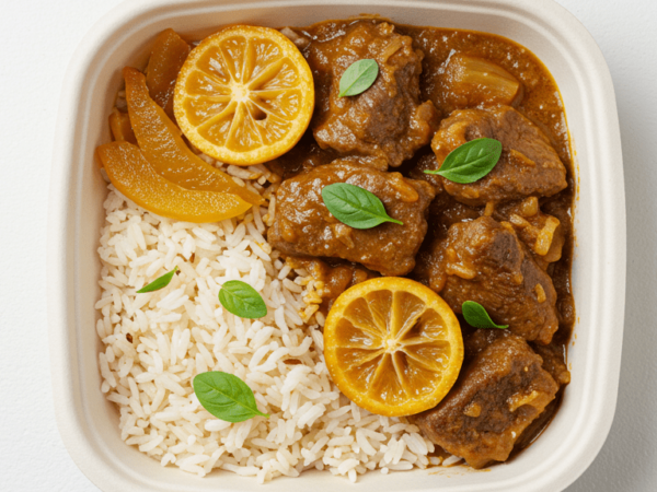 Moroccan Lamb Tagine W Preserved Lemon, Jasmine Rice