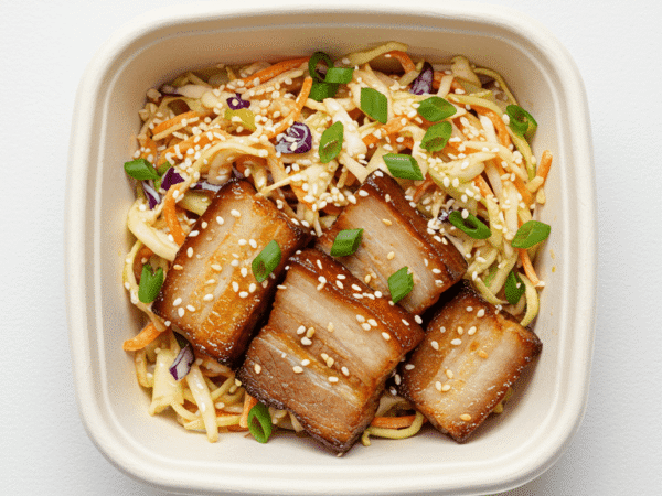 Roasted Pork Belly, Asian Slaw, Sesame And Miso (gf)