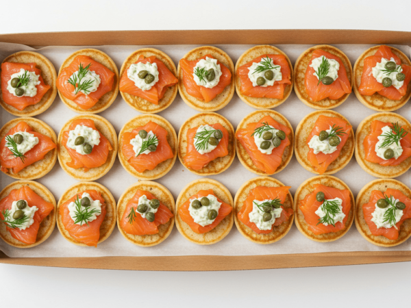 Salmon Blinis Bites