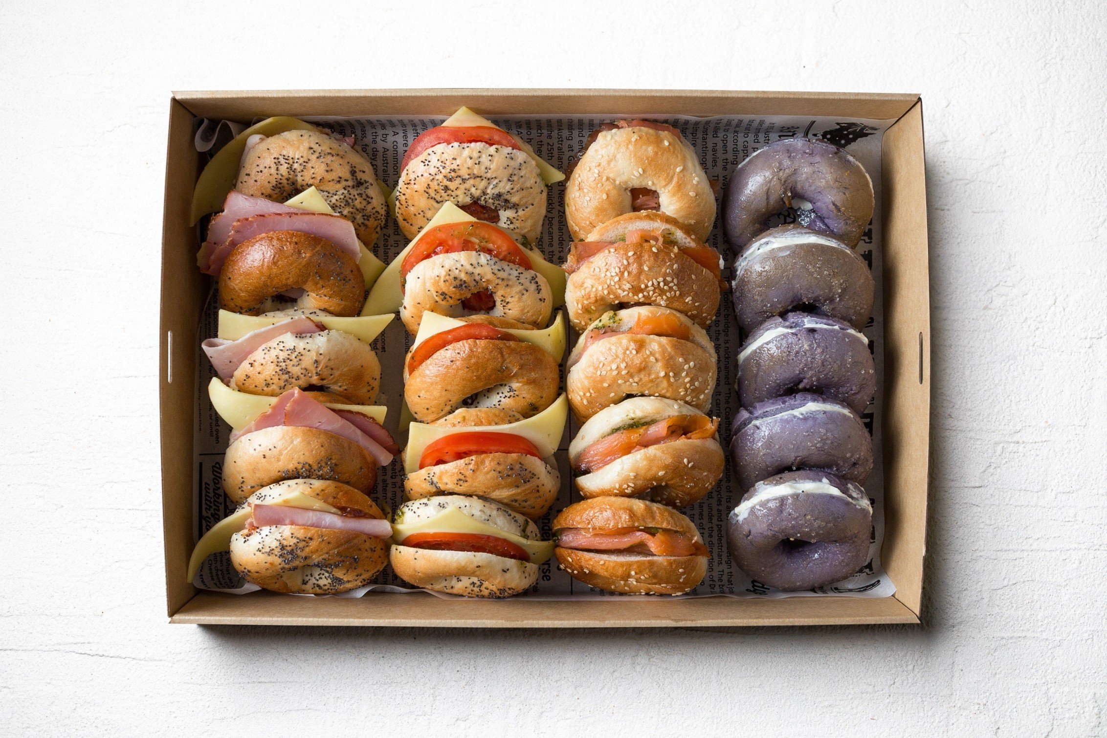 Mini Assorted Bagel Box (6)