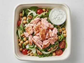 Sumac Roasted Salmon & Chickpea Salad
