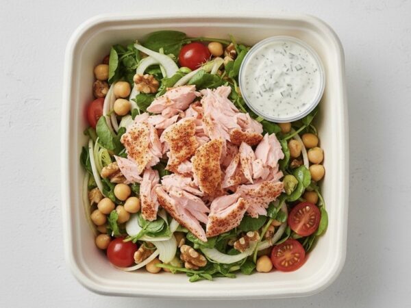 Sumac Roasted Salmon & Chickpea Salad