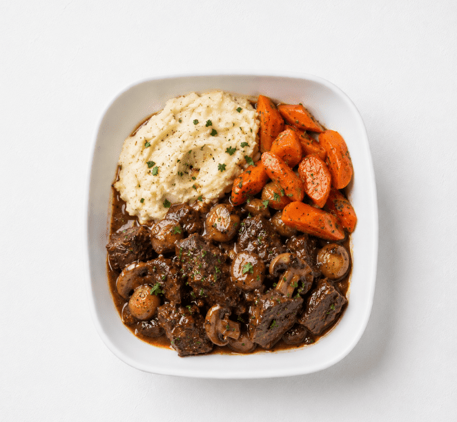 Slow Braised Beef Bourguignon