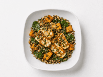 Veg Roasted Pumpkin And Halloumi