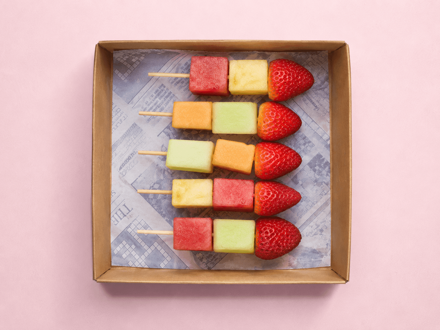 Fruit Skewers 3 Pieces Fruit Per Skewers (6)