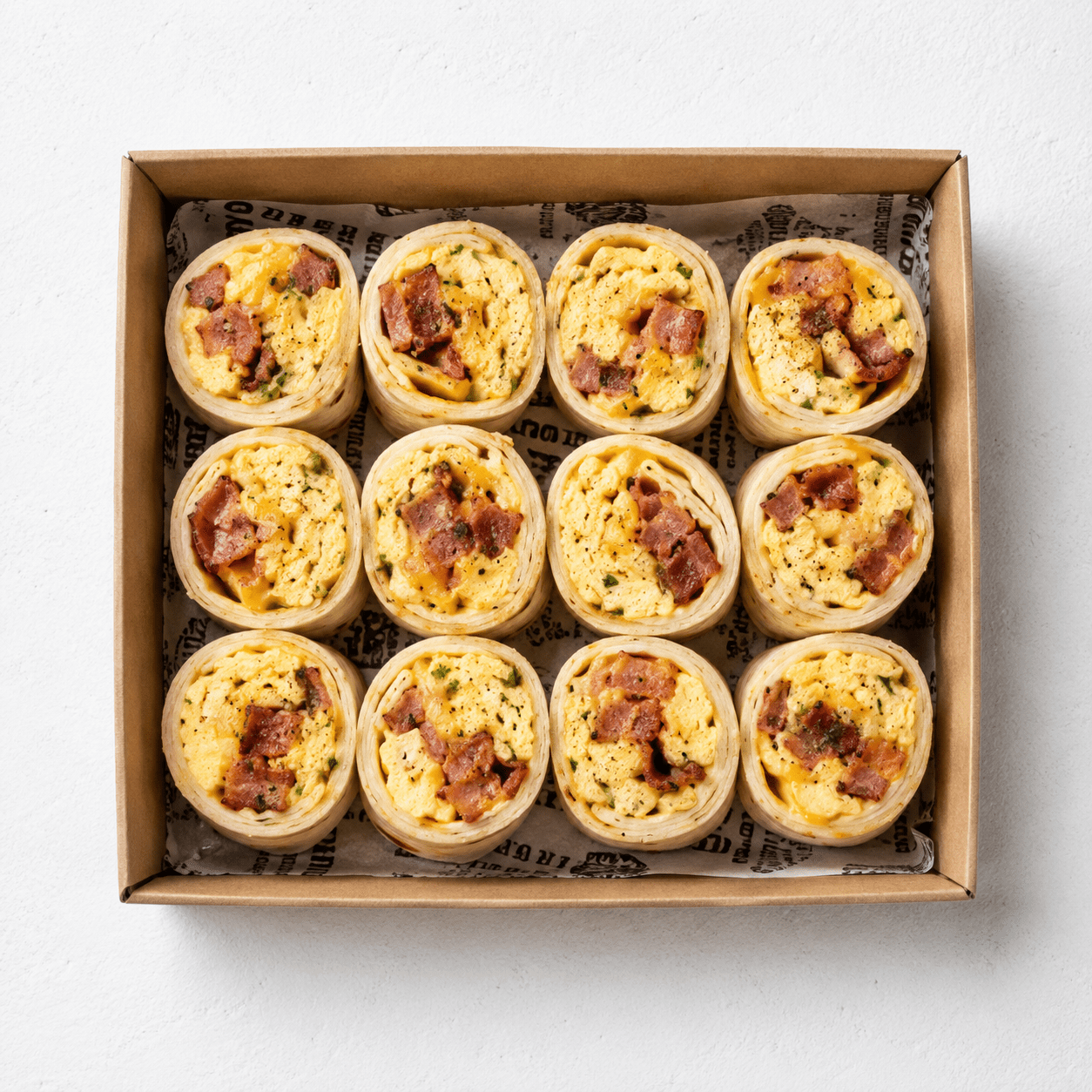 Breakfast Wrap, Egg, Bacon, Cheese (6)
