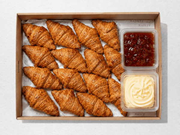 Croissant Plain, Jam And Butter