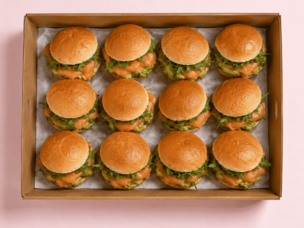 Smoked Salmon, Green Goddess And Crushed Avo Slider