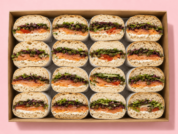 Smoked Salmon, Dill, Red Cabbage Spinach, Panini